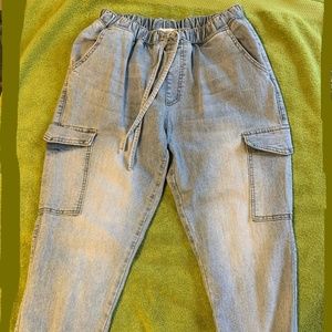 Jogger Bottoms Light Blue Jeans